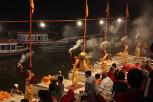 Aarti ceremony at Dashashwamedh Ghat - 2 day trip to varanasi
